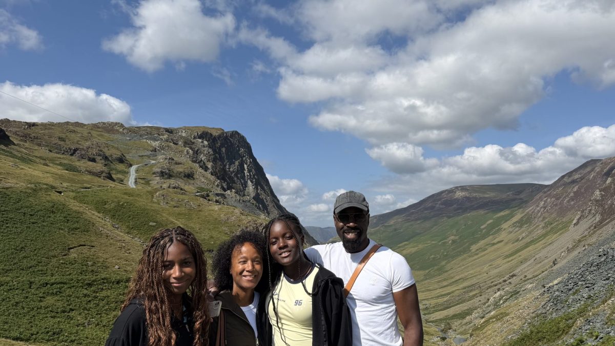 Cory Belfon with his family in the Lake District fells